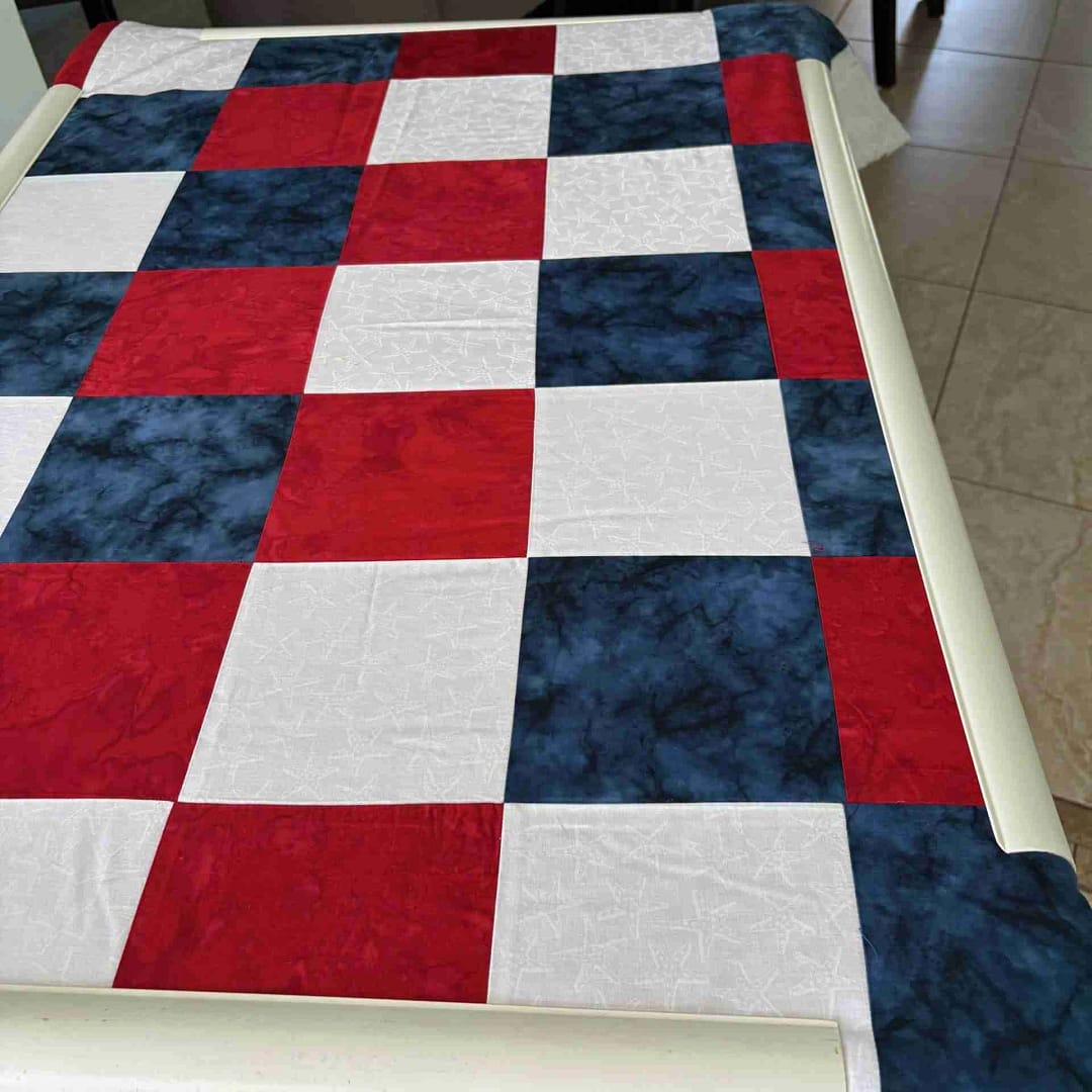 Quilting Frame in Use