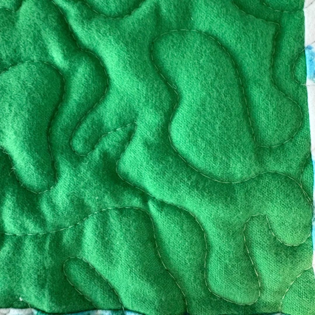 horse baby quilt detail 3