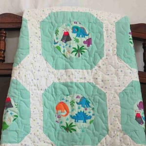 dinosaur world baby quilt