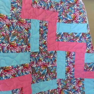 color blocks baby quilt