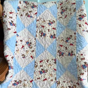 cowboy bear baby quilt