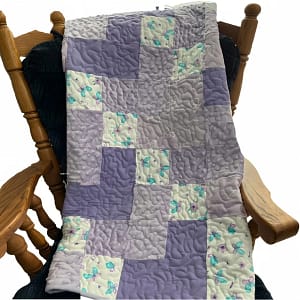 butterfly patches baby quilt