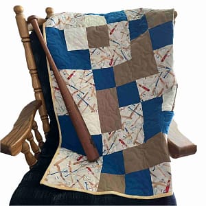 baseball games baby quilt