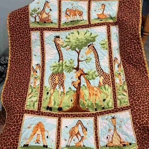 giraffe family panel