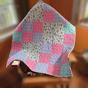 Bright Blooms Baby Quilt product image