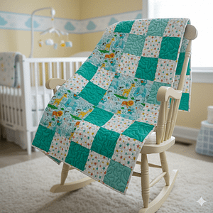 safari stars baby quilt