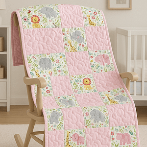 pink safari quilt
