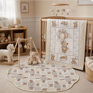 Bears and Balloons Quilt & Playmat Bundle