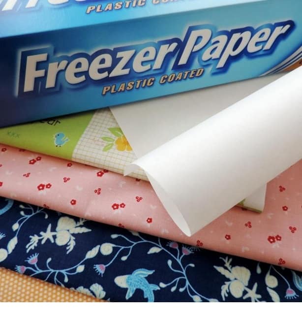 freezer paper used as design guise