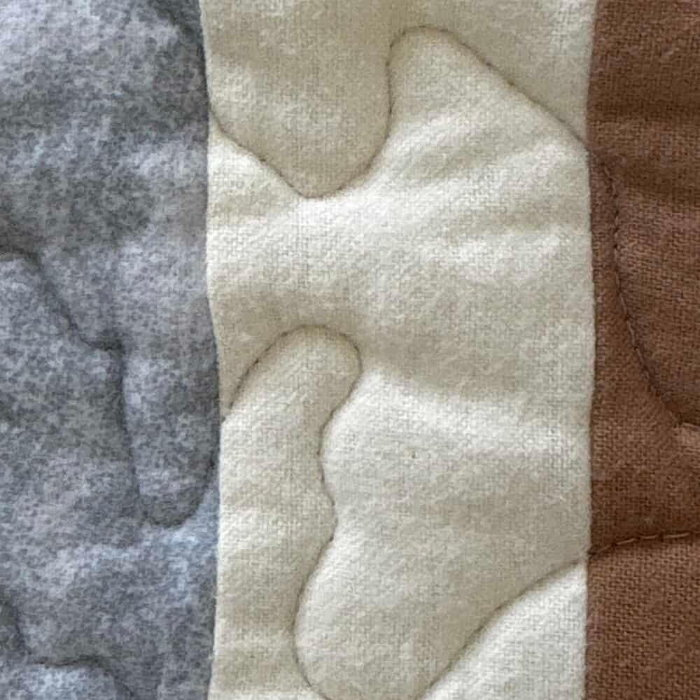 Winter Penguins Baby Quilt detail c