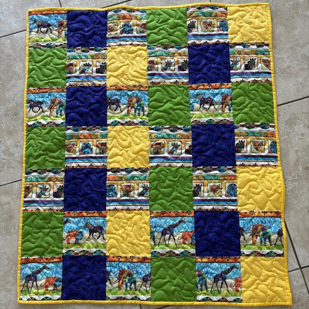 Savannah Symphony Baby Quilt detail A