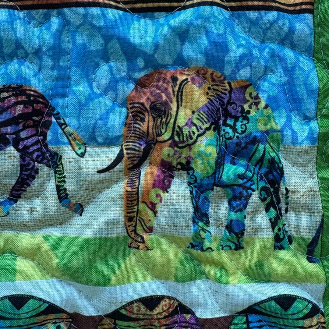 Savannah Symphony Baby Quilt detail h