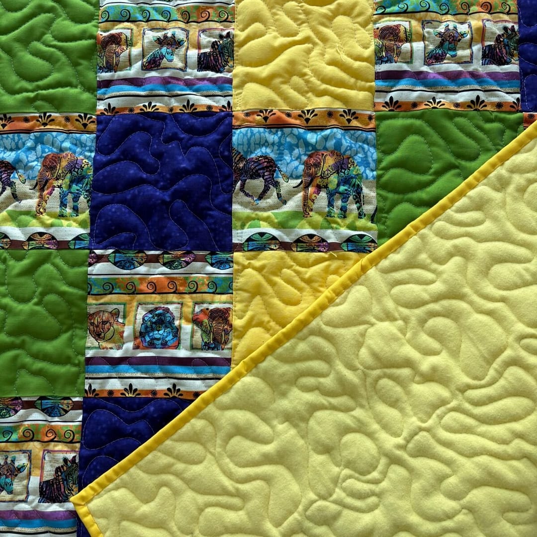Savannah Symphony Baby Quilt detail i