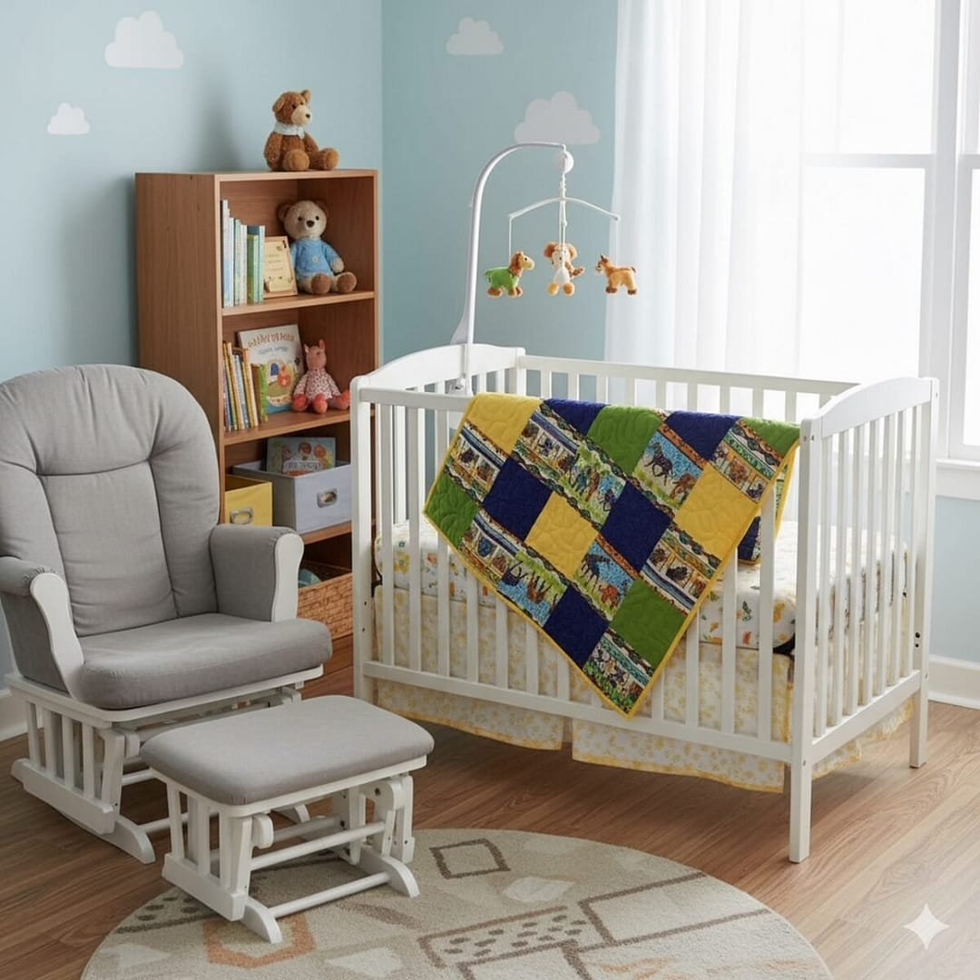 Savannah Symphony Baby Quilt detail j