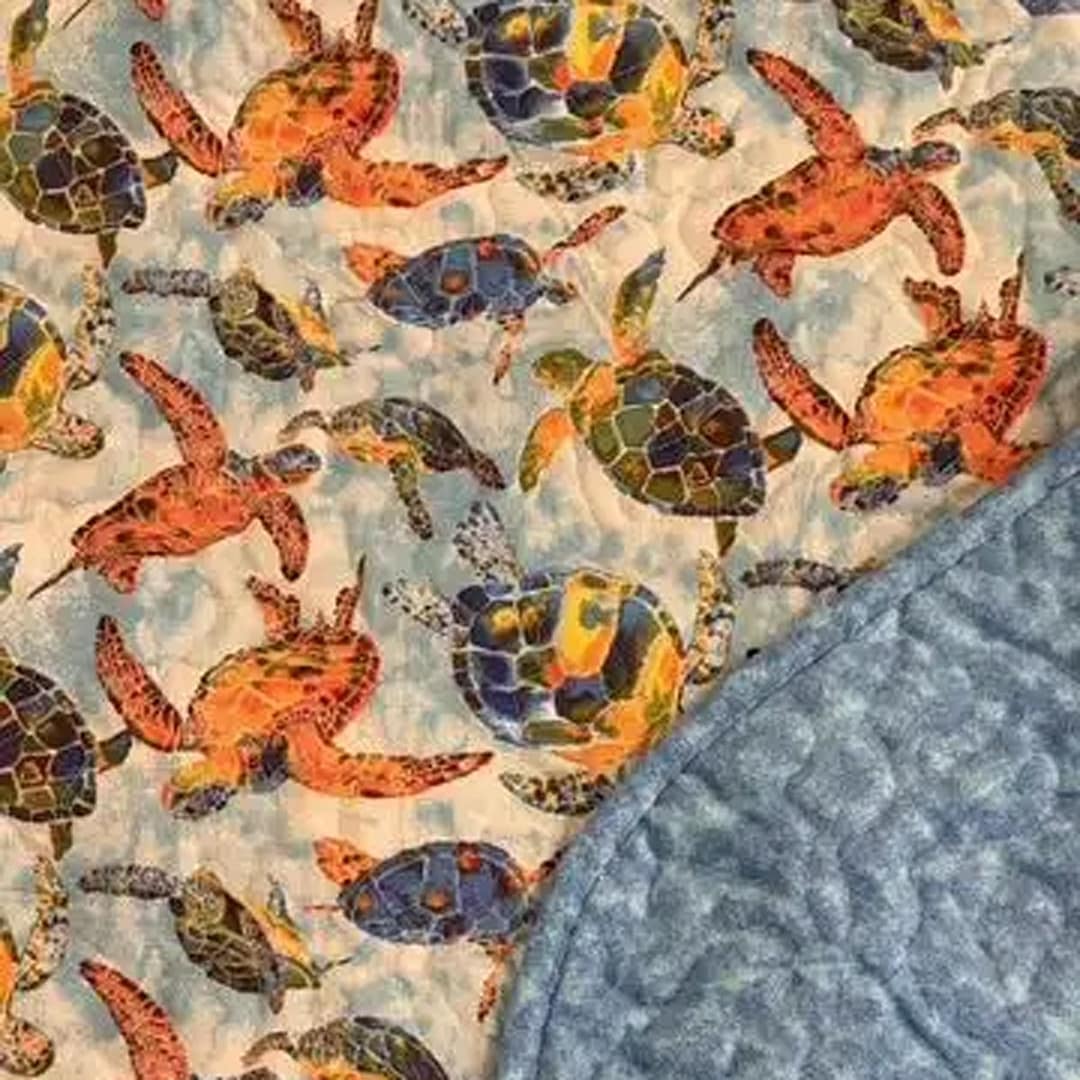 Turtle Playmat detail with backing