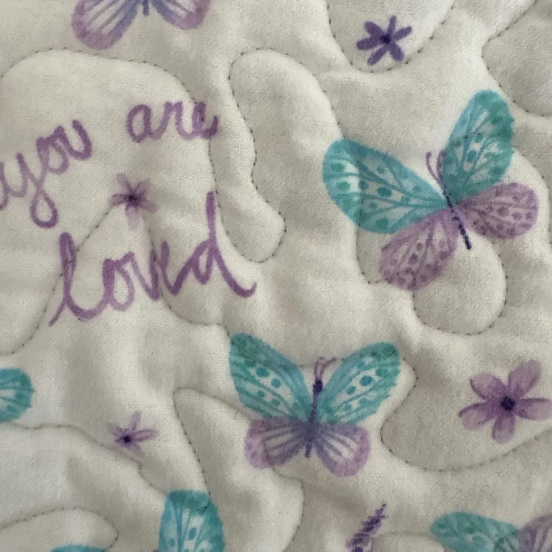 Butterfly Patches baby Quilt detail 1