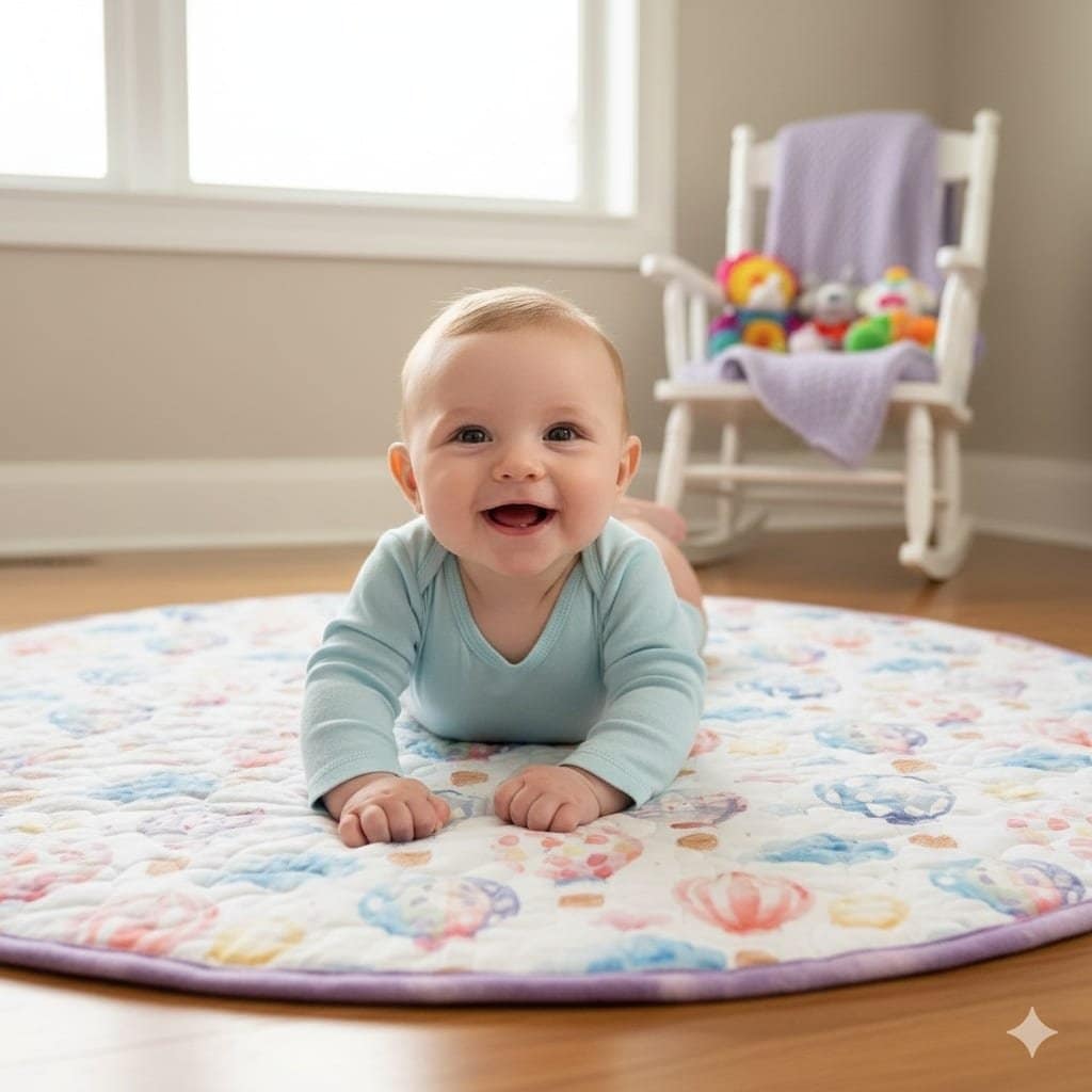 baby on playmat