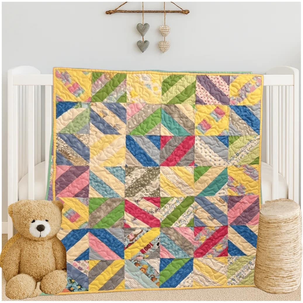 Color Splash Baby Quilt Product Image