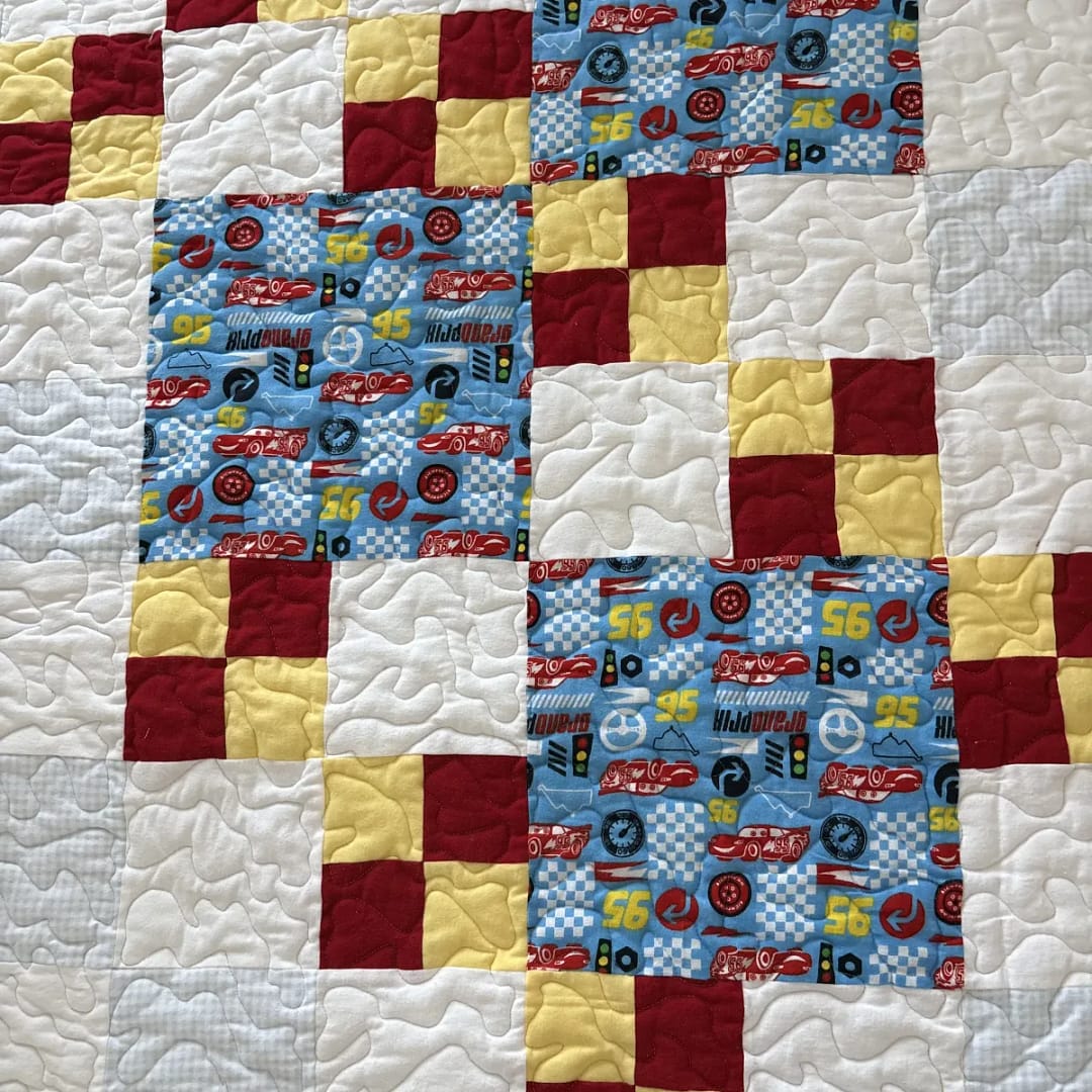 Grand Prix Baby Quilt detail 1