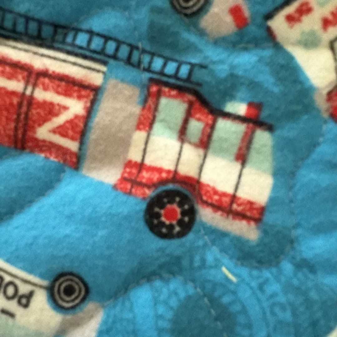 First Responders Baby Quilt detail 1