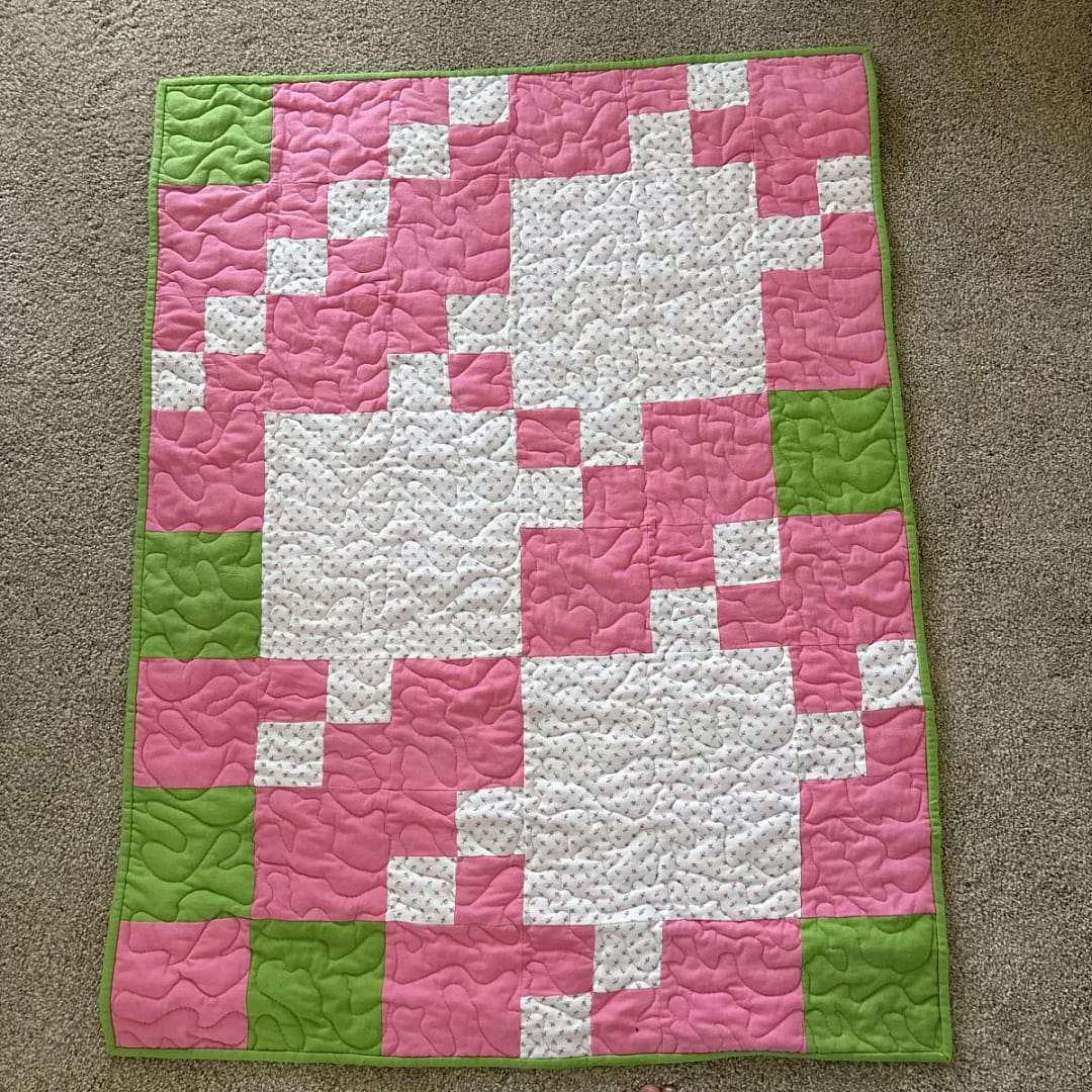 Rose Baby Quilt full