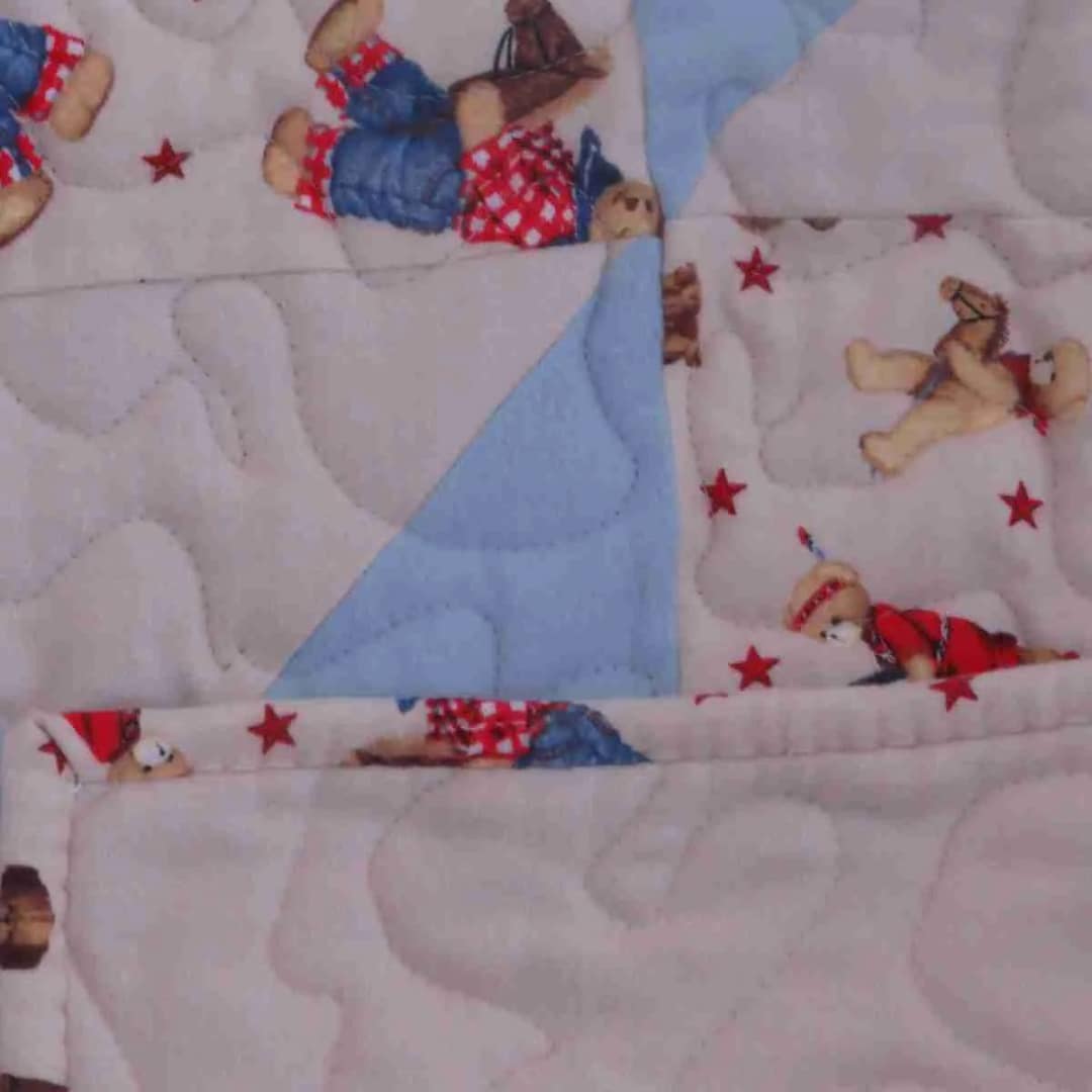 Cowboy Bear Baby Quilt 5