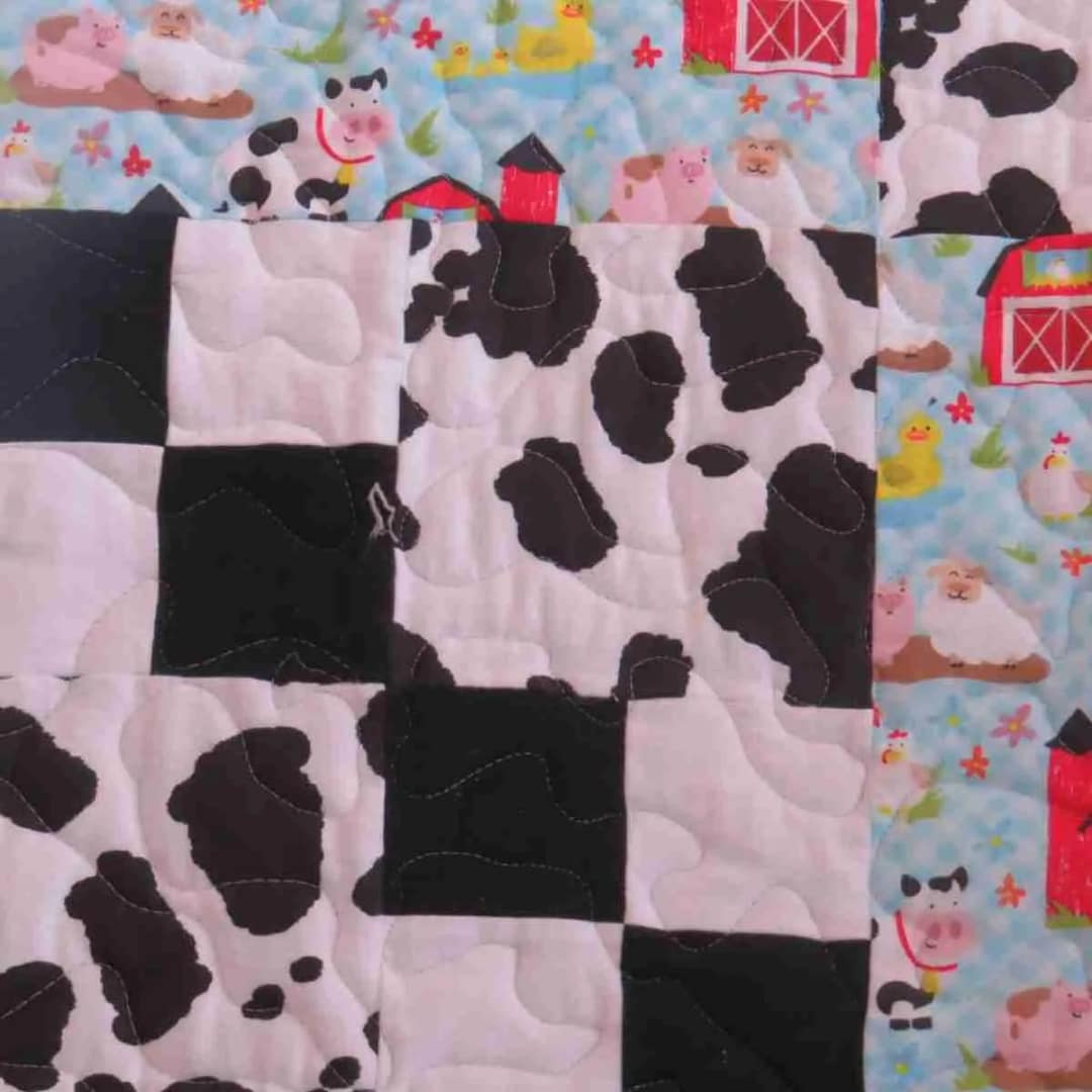 Down on the Farm Baby Quilt e