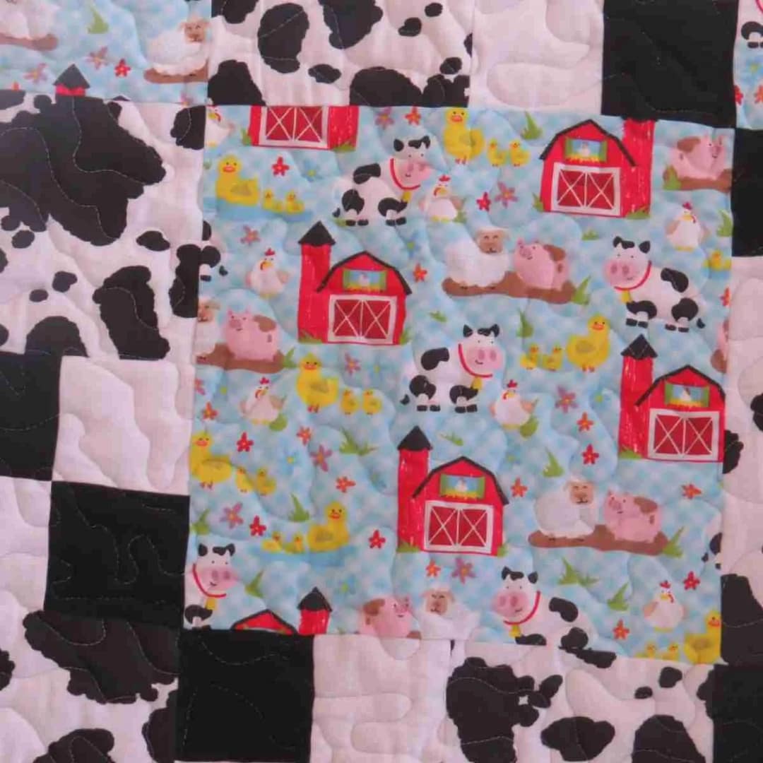 Down on the Farm Baby Quilt f