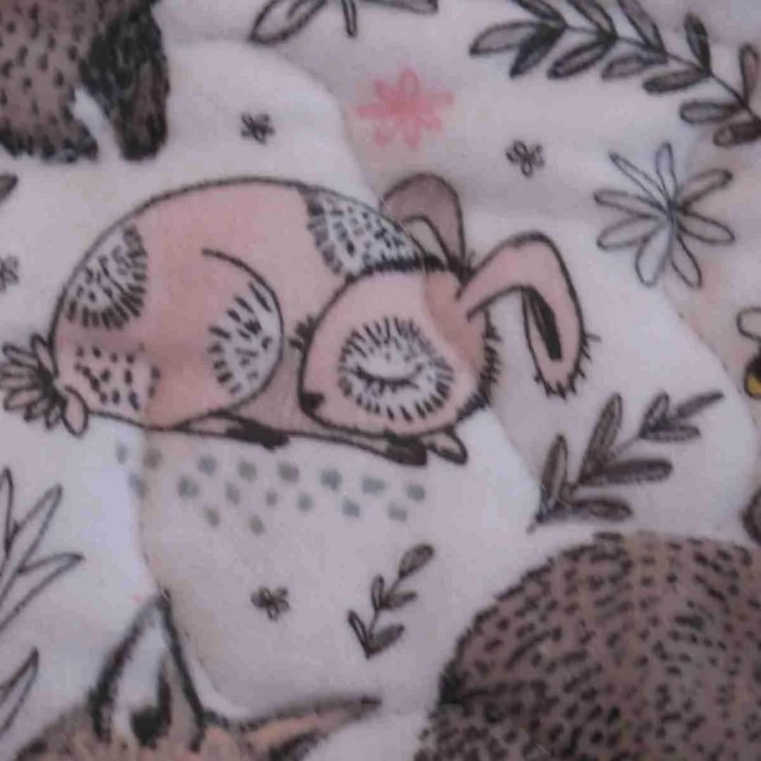 Woodland Babies Baby Quilt detail 5