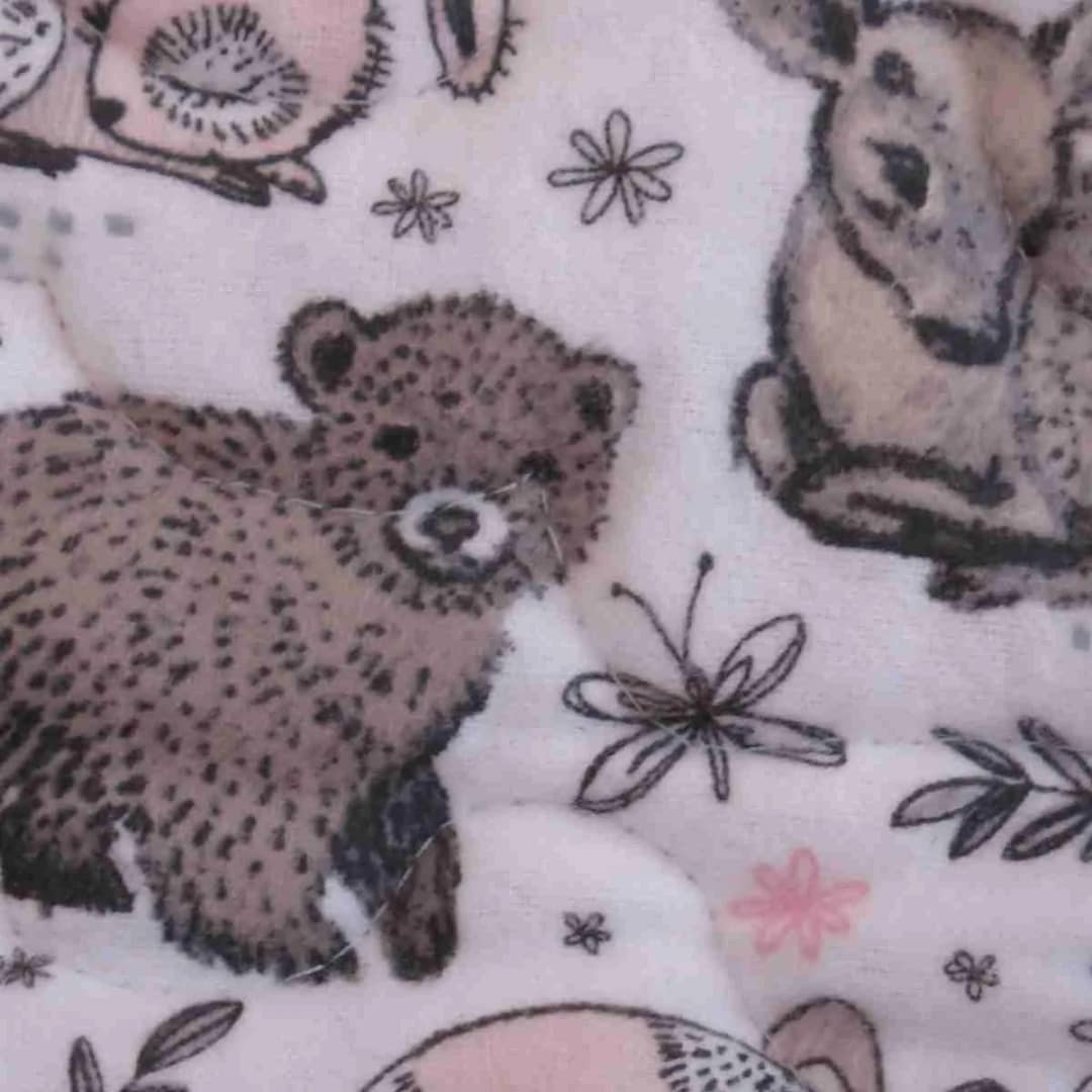 Woodland Babies Baby Quilt detail 6