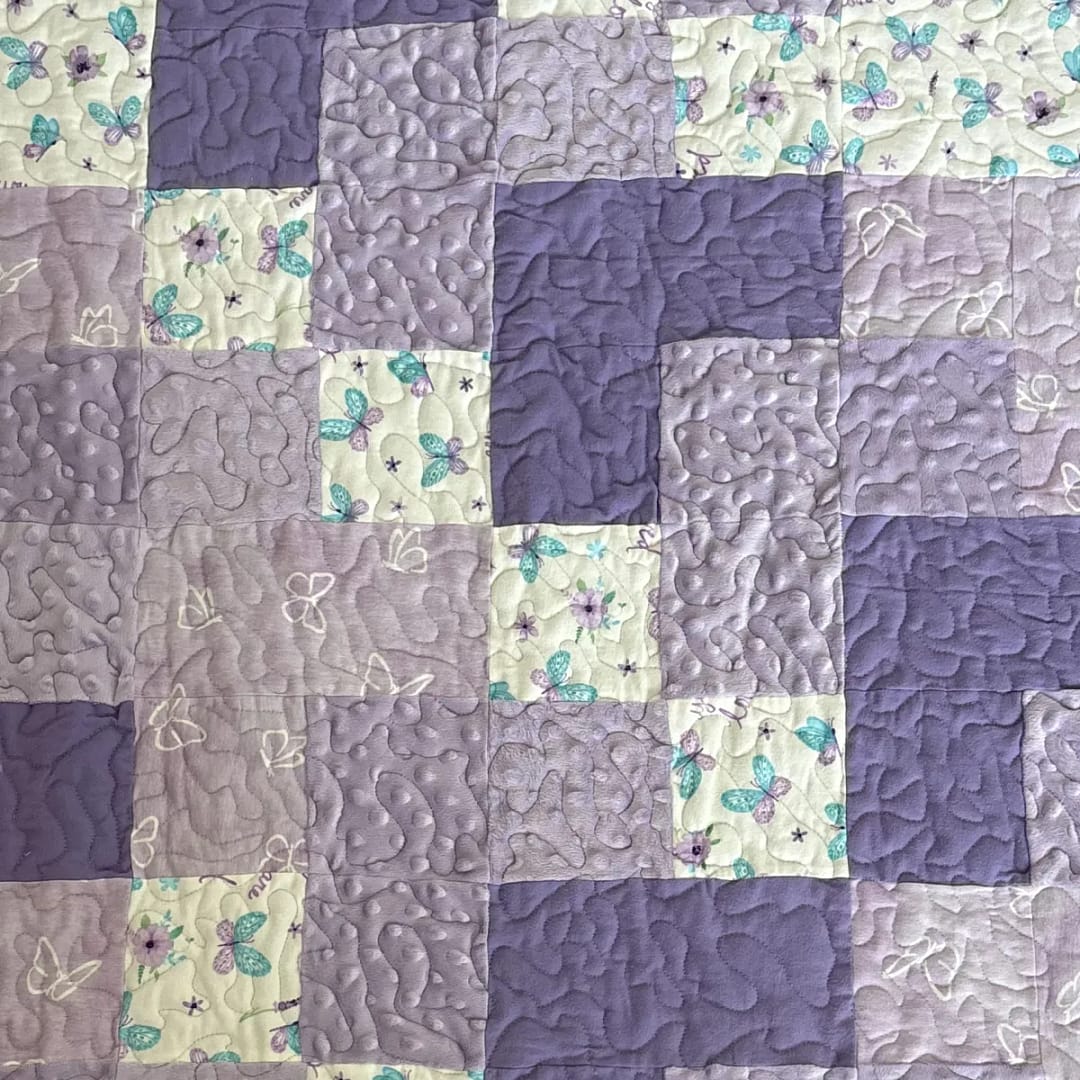 Butterfly Patches Baby Quilt
