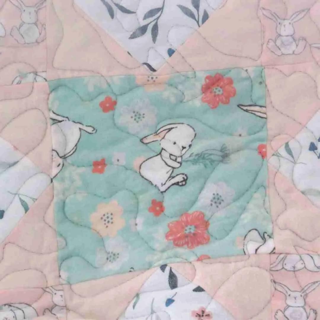 bunny trails baby quilt 1