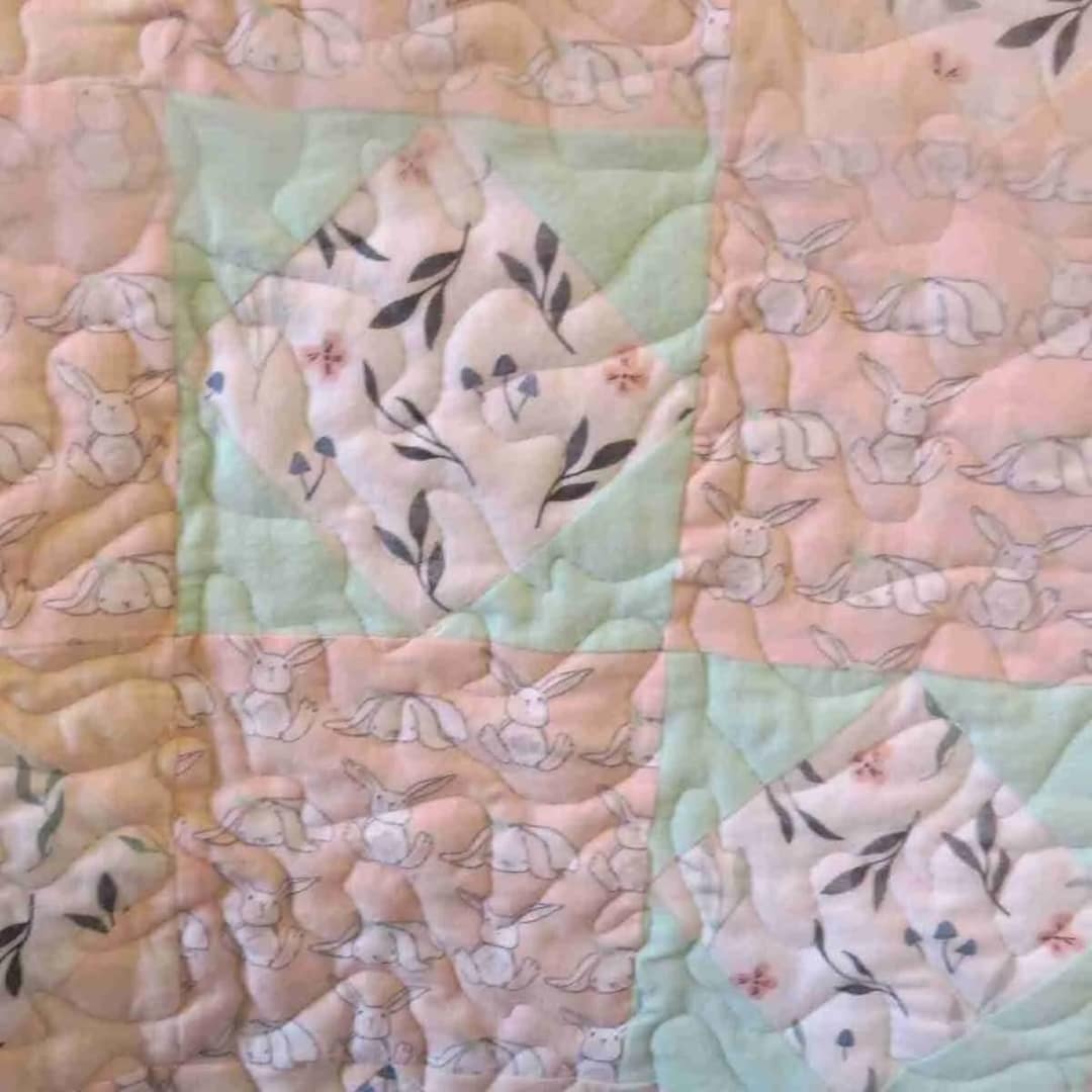 bunny trails baby quilt 3a