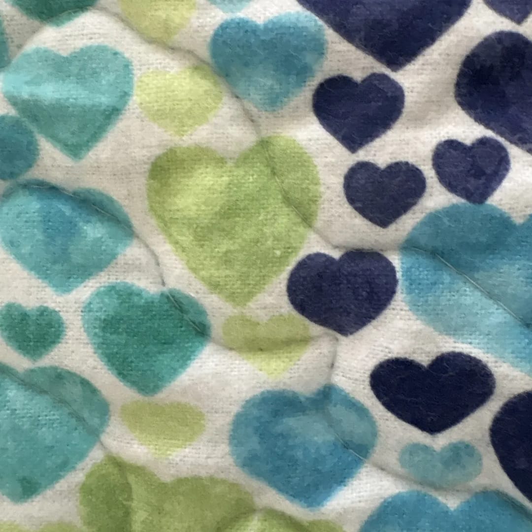 Sweet Hearts Baby Quilt detail