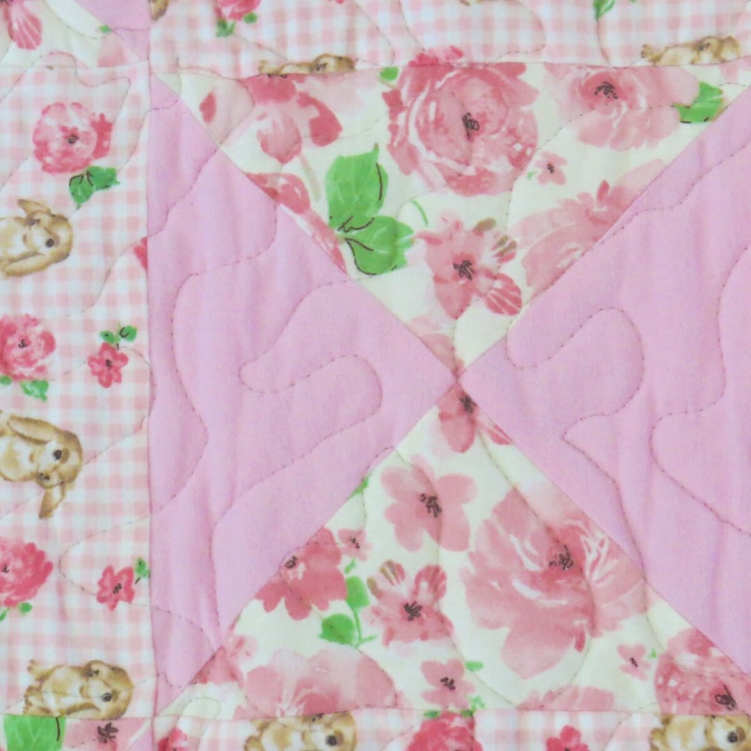 Bunny Trails Baby Quilt detail 2