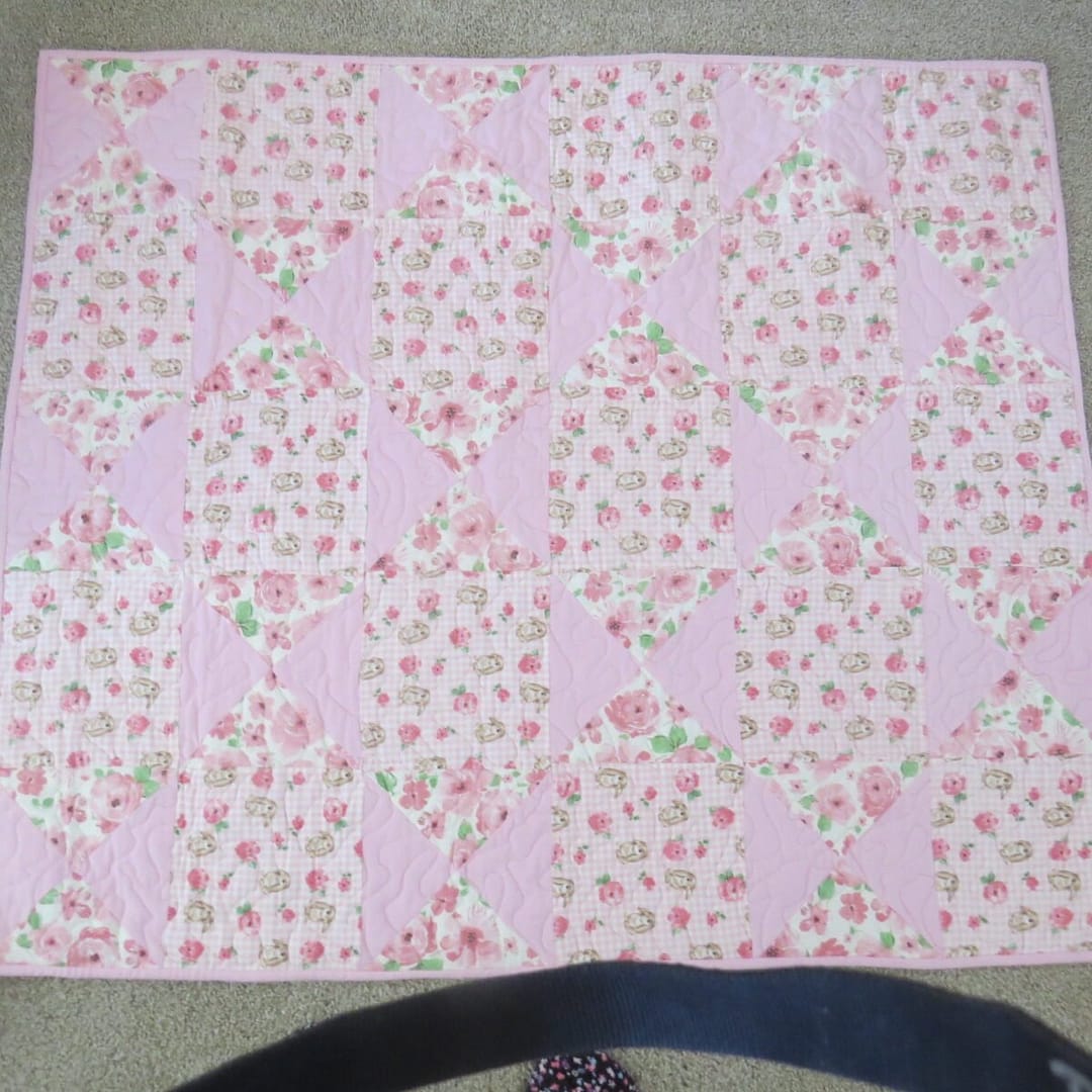 Bunny Trails Baby Quilt full