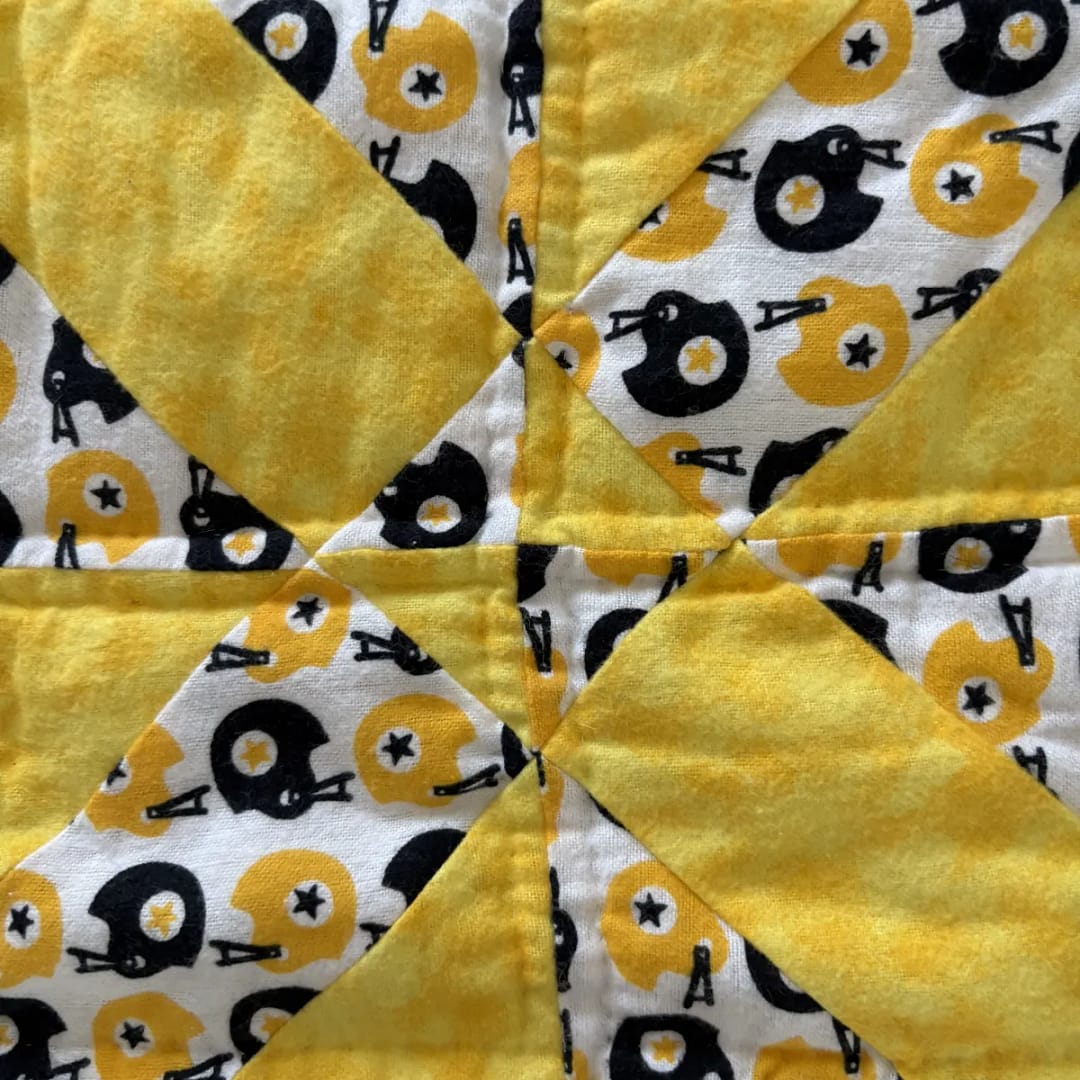Football Fanatics Baby Quilt detail d
