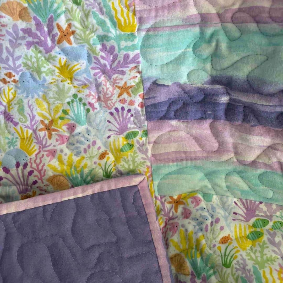 Under the Sea Baby Quilt detail 2