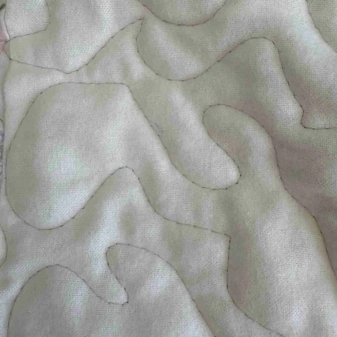 Floral Patches Baby Quilt detail 2
