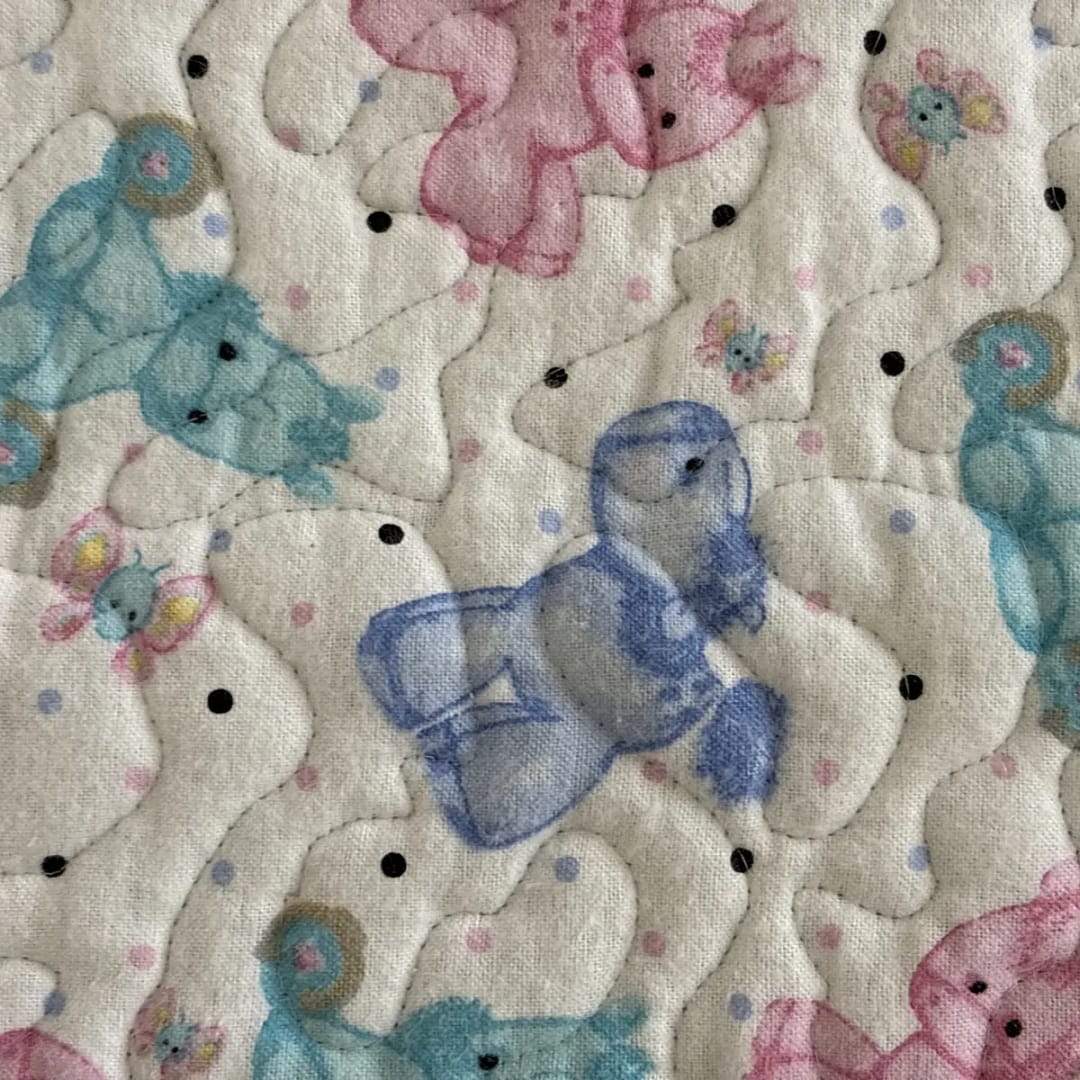 Pastel Pony Dreams Baby Quilt detail 6
