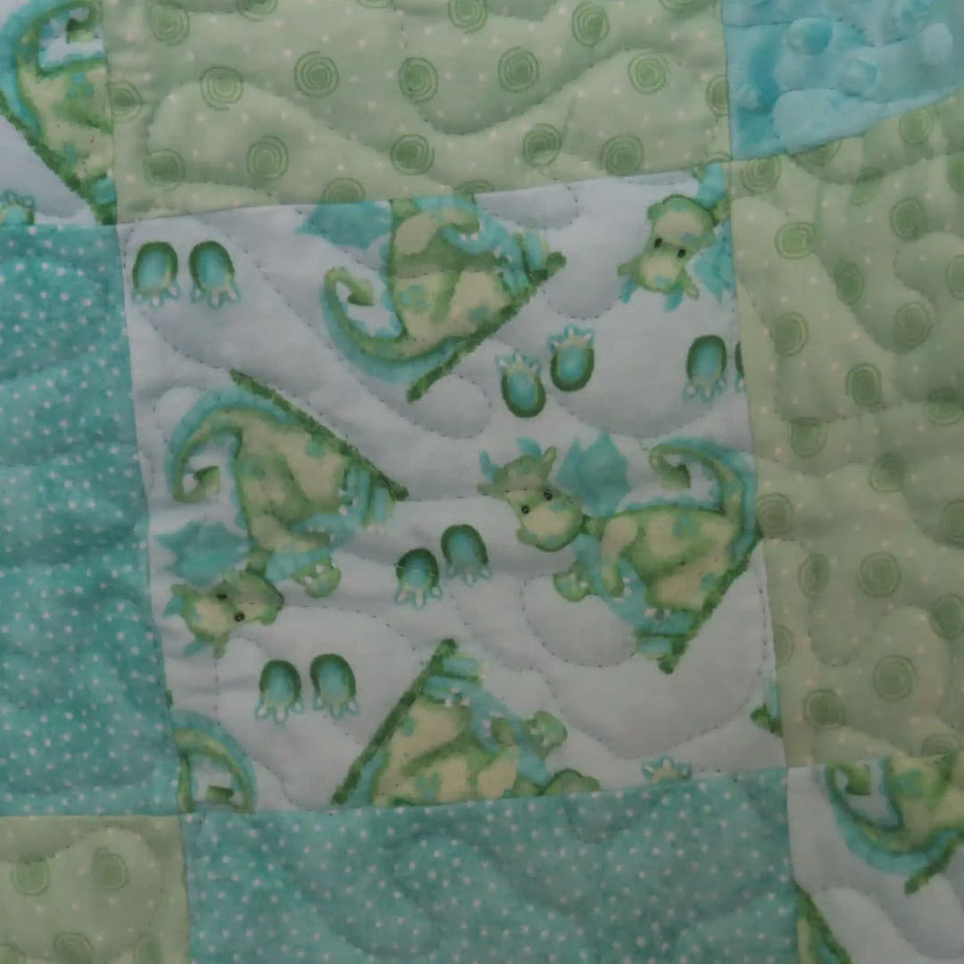 Magic Dragon Baby Quilt detail 3