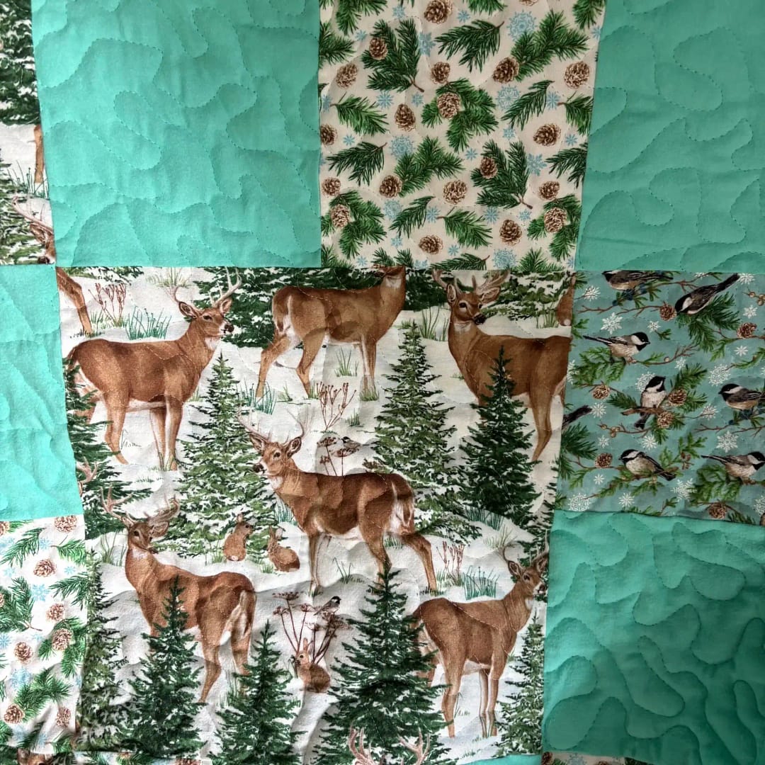 Winter Wonderland Baby Quilt detail 4