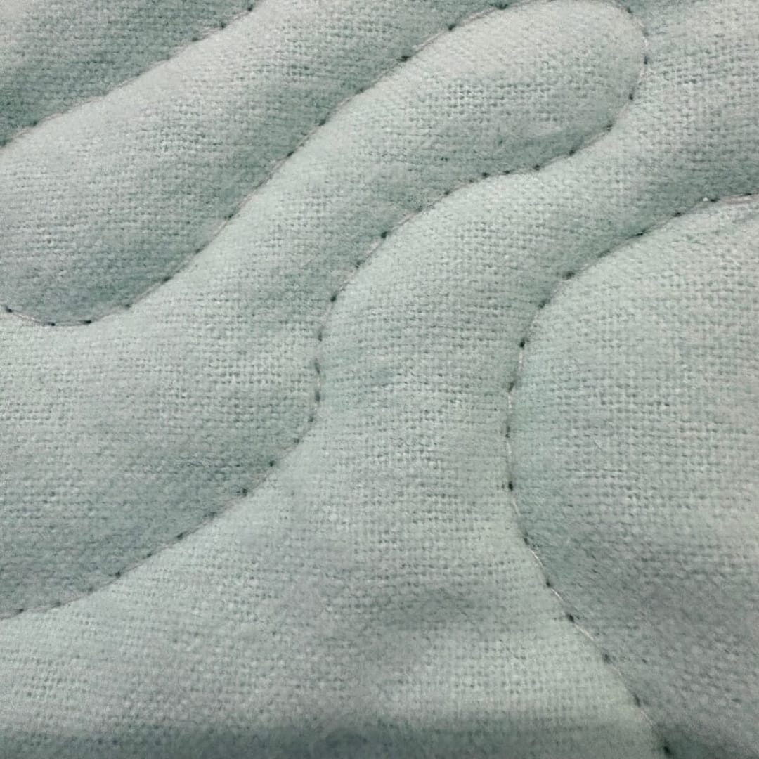 Frogs in Ferns Baby Quilt Detail c