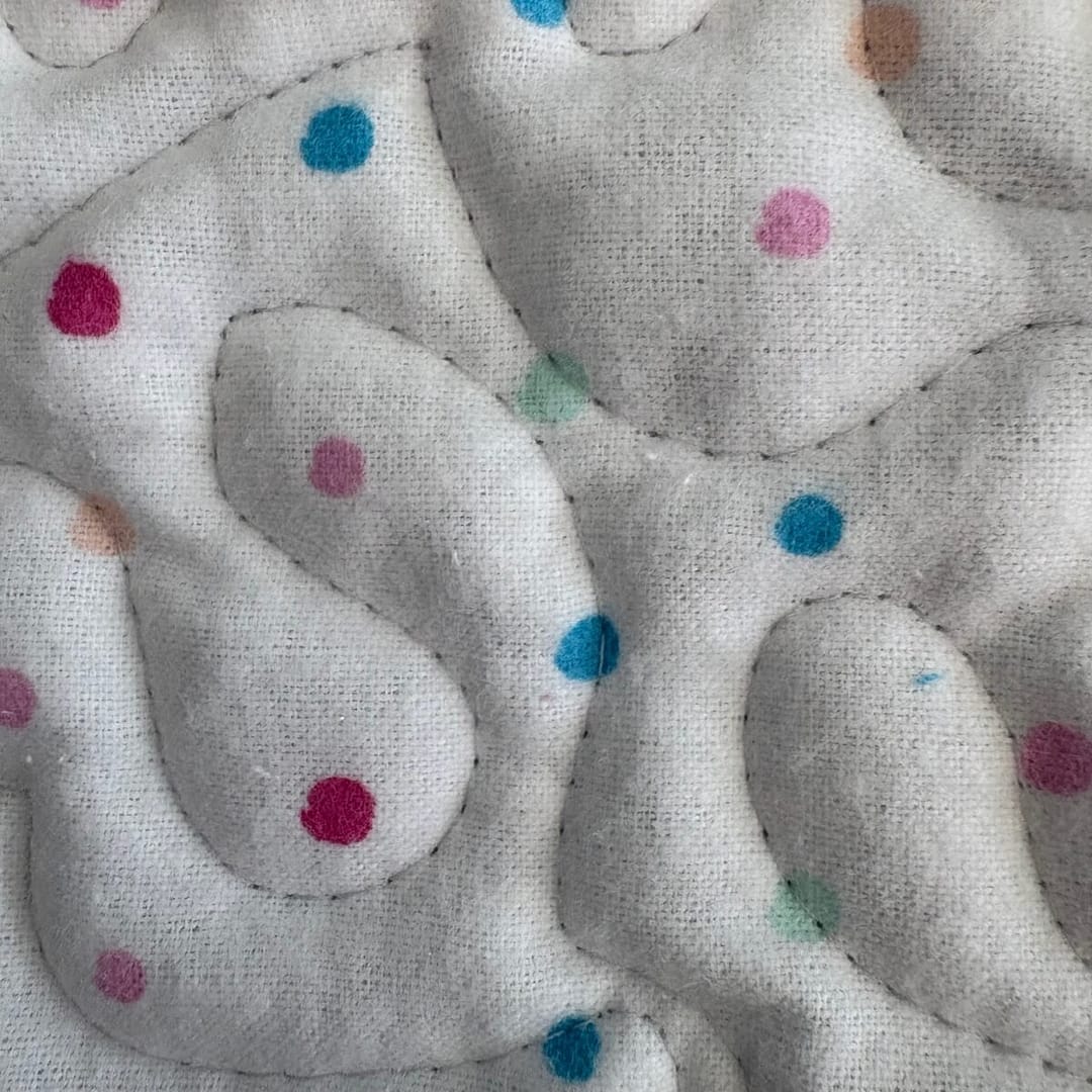 Little Blue Trucks Baby Quilt detail c