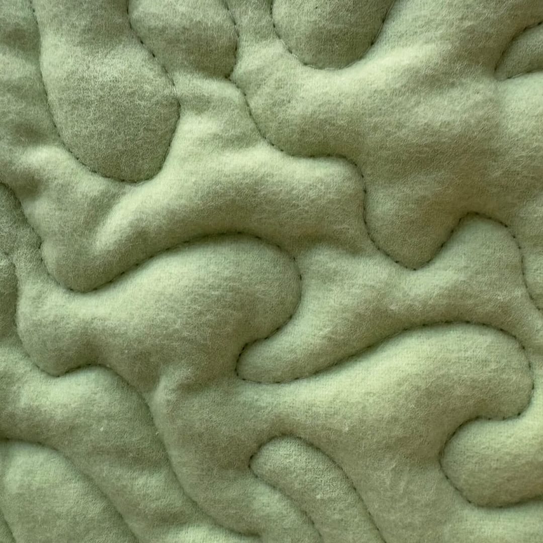 Fern Forest Baby Quilt Detail A