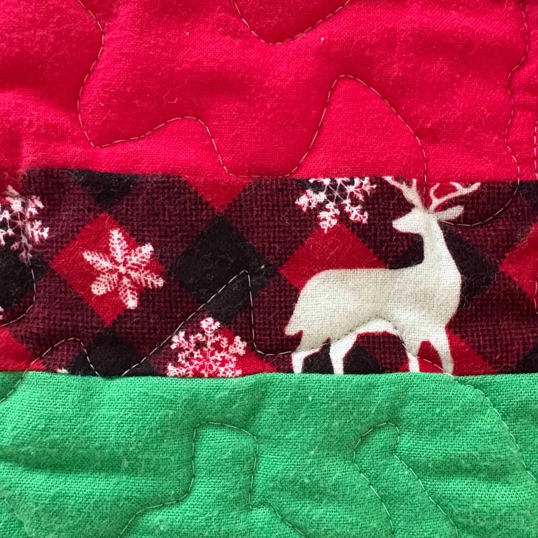 Winter Bears Baby Quilt detail c
