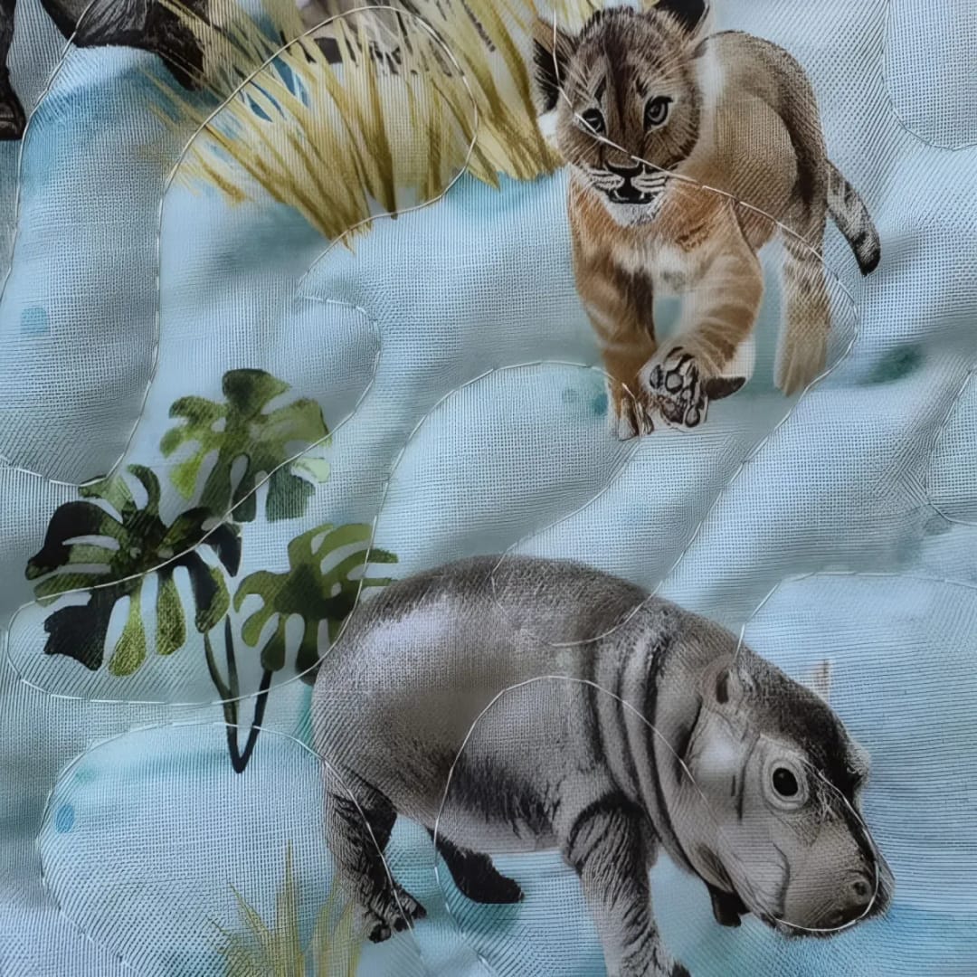 jungle animal friends playmat detail 1