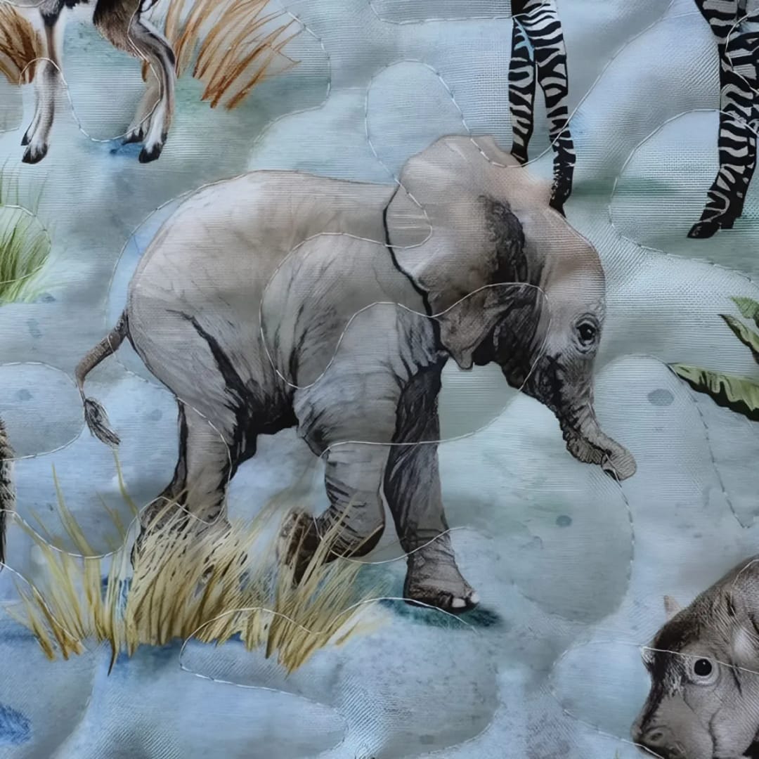 jungle animal friends playmat detail 3