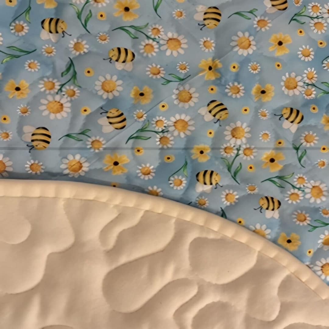 Bumblebee Pals playmat Detail with backing
