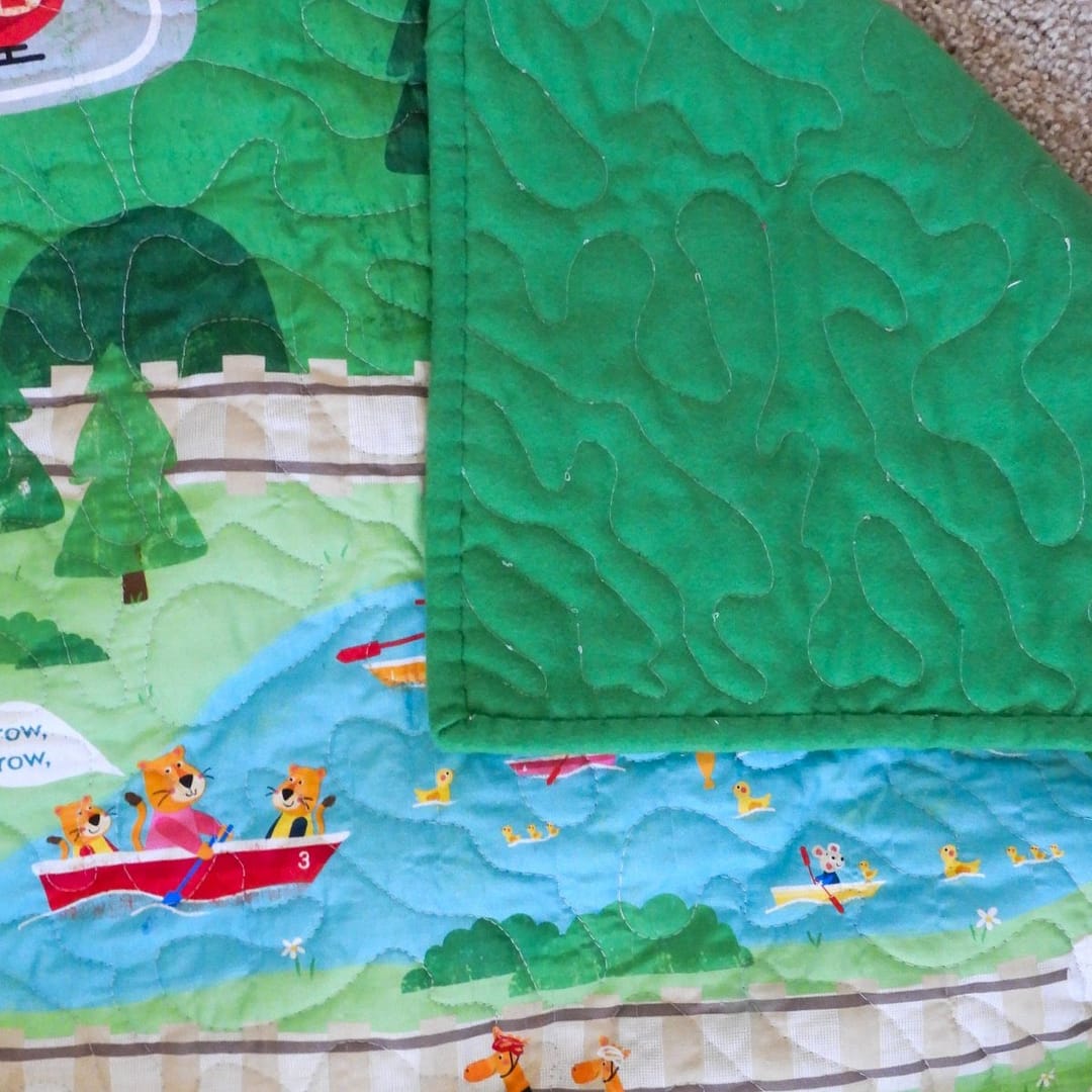 Animals in the park backing detail